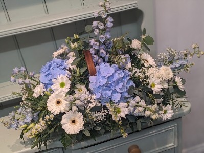 Blue & White Basket