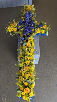 Blue & Yellow Cross