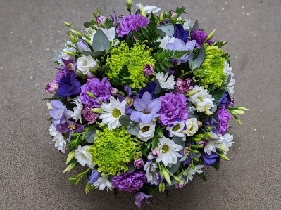 Purple & Green Posy