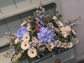 Blue & White Basket