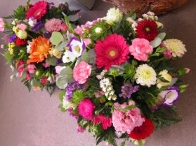 Colourful Posy Dish Arrangement