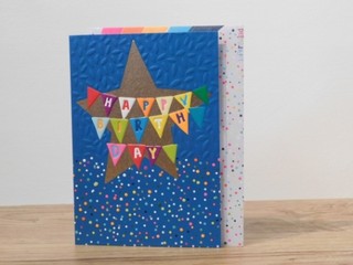 Happy Birthday Bunting Card