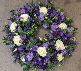 Purple & White Wreath